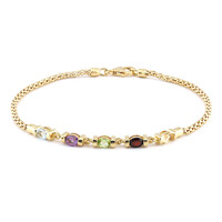 Edelstein-Silberarmband