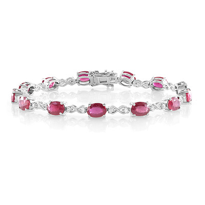 Madagaskar-Rubin-Silberarmband