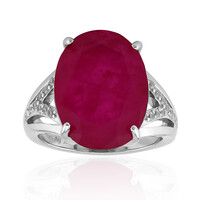 Fuchsia-Quarz-Silberring