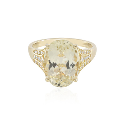 Kanariengelber Kunzit-Goldring (AMAYANI)