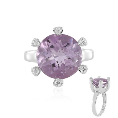 Lavendel-Amethyst-Silberring