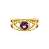 Magenta-Granat-Silberring