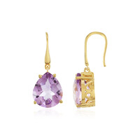 Lavendel-Amethyst-Silberohrringe