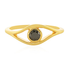 Schwarzer Diamant-Silberring
