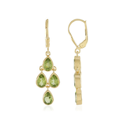 Peridot-Silberohrringe