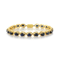 Blauer Stern-Saphir-Silberarmband