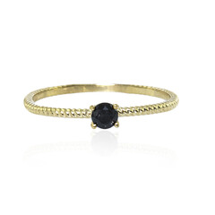 Schwarzer Diamant-Goldring