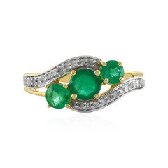 Tansania-Smaragd-Goldring
