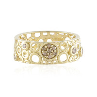 I2 Champagner-Diamant-Goldring (Ornaments by de Melo)