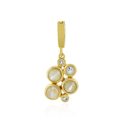Chrysoberyll-Katzenauge-Silberanhänger