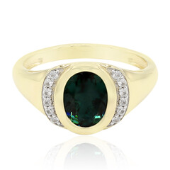 Grüner Tibetanit-Goldring