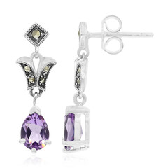 Amethyst-Silberohrringe