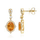 Mandarin-Granat-Goldohrringe (CIRARI)