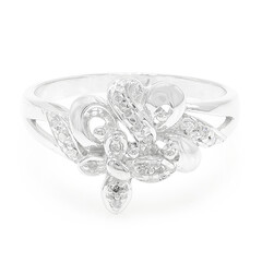 Diamant-Silberring