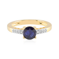 Blauer Madagaskar-Saphir-Silberring