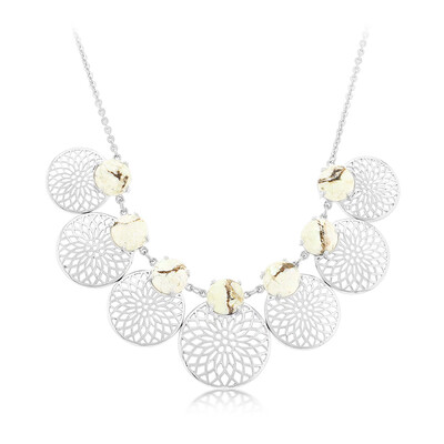 Magnesit-Silbercollier