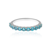 Blauer Apatit-Silberring