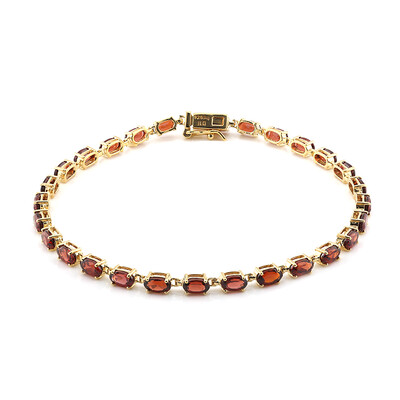 Mosambik-Granat-Silberarmband
