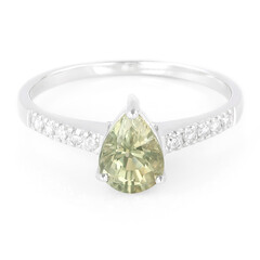 Chrysoberyll-Silberring