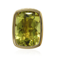 Ouro Verde-Quarz-Silberanhänger