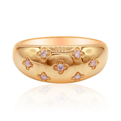 Pinkfarbener I3 Argyle-Brillant-Goldring (Mark Tremonti)