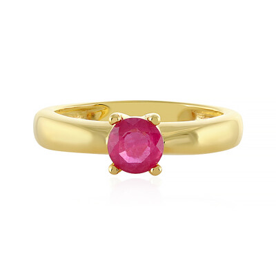 Pinkfarbener Madagaskar-Saphir-Silberring