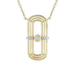 Zirkon-Goldcollier (Ornaments by de Melo)