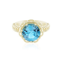 Schweizblauer Topas-Goldring (Ornaments by de Melo)