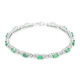 Sambia-Smaragd-Silberarmband