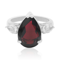 Indischer Granat-Silberring