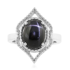 Indischer Stern-Diopsid-Silberring