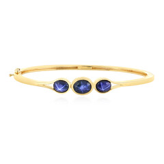 Blauer Stern-Saphir-Silberarmreif