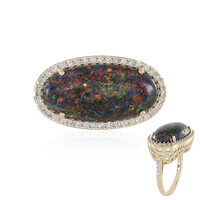Andamooka-Matrix-Opal-Goldring (AMAYANI)