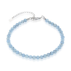 Aquamarin-Silberarmband