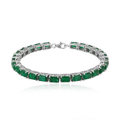 Sambia-Smaragd-Silberarmband