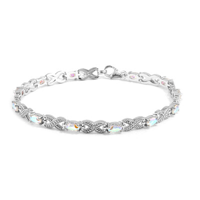 Mondlicht-Quarz-Silberarmband