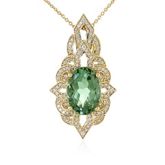Rio Grande-Grüner Amethyst-Goldhalskette (de Melo)