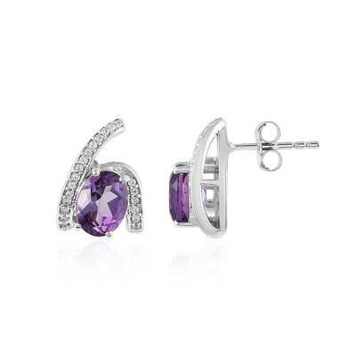 Uruguay-Amethyst-Silberohrringe