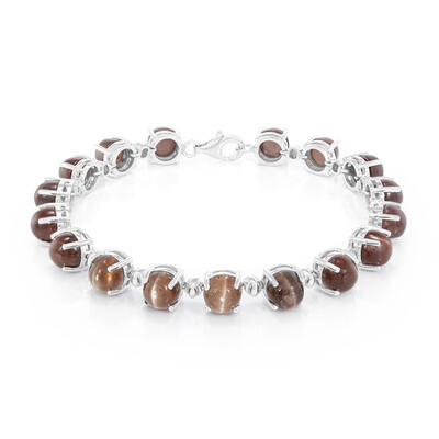 Skapolith-Katzenauge-Silberarmband