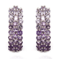 Amethyst-Silberohrringe