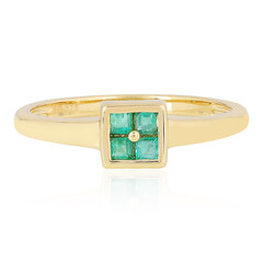 Brasilianischer Smaragd-Goldring