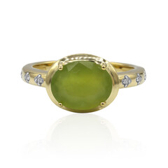 Brasilianischer Grüner Opal-Goldring (Tenner Diniz)
