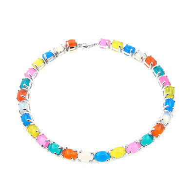 Opal-Silberarmband