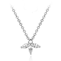 Zirkon-Silbercollier