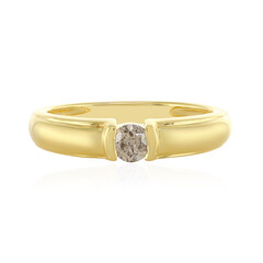 I4 Champagner-Brillant-Silberring