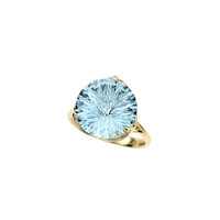 Blauer Topas-Goldring