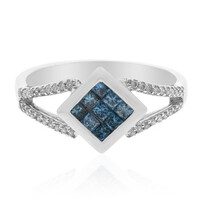 Blauer Diamant-Goldring