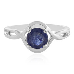 Blauer Madagaskar-Saphir-Silberring