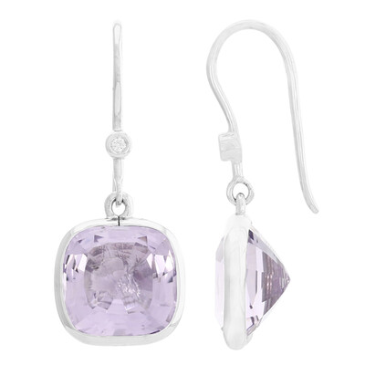 Lavendel-Amethyst-Silberohrringe