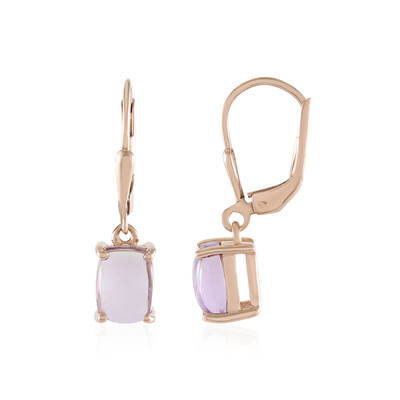 Lavendel-Amethyst-Silberohrringe